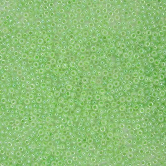 0520 - 10g Size 11/0 Miyuki seed beads in Mint Green Ceylon