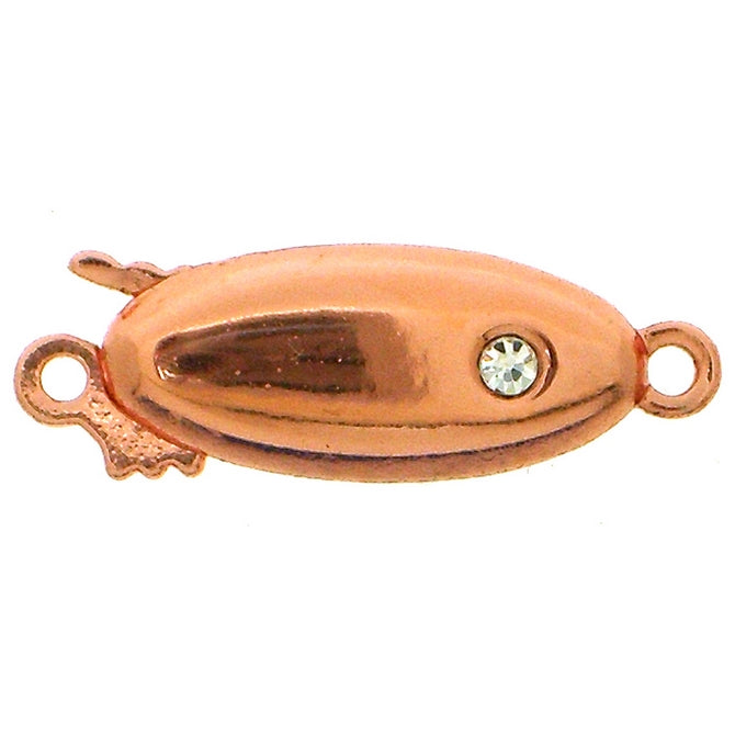 Claspgarten Copper clasp with 1 row 12823 - 14.5x6.5mm