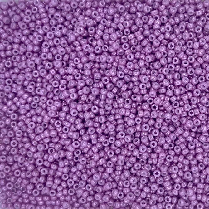 1867 - 5g Size 15/0 Miyuki seed beads in Opaque Dark Orchid Lustre