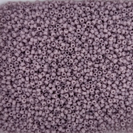 0410 - 5g Size 15/0 Miyuki seed beads in Opaque Mauve