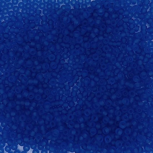 0149F - 10g Size 11/0 Miyuki seed beads in Matt Capri Blue