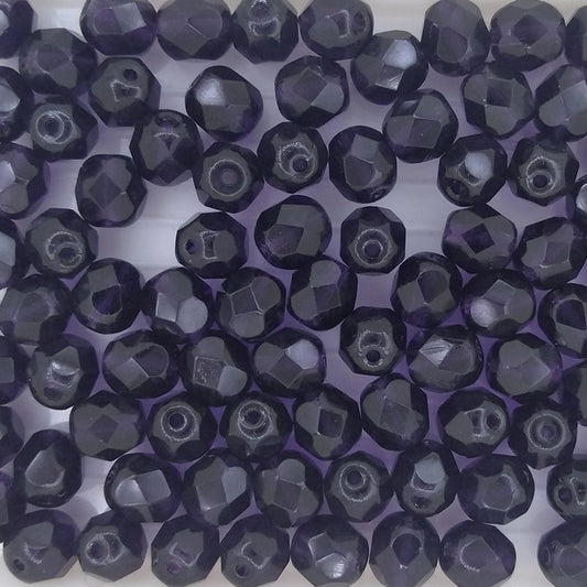 25 x 6mm faceted beads in Tanzanite