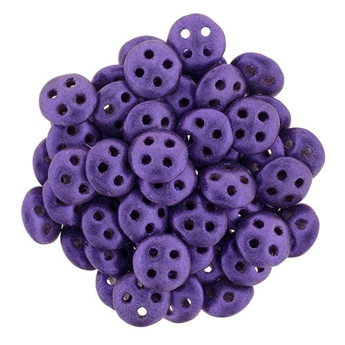 50 x CzechMate QuadraLentils in Metallic Suede Purple