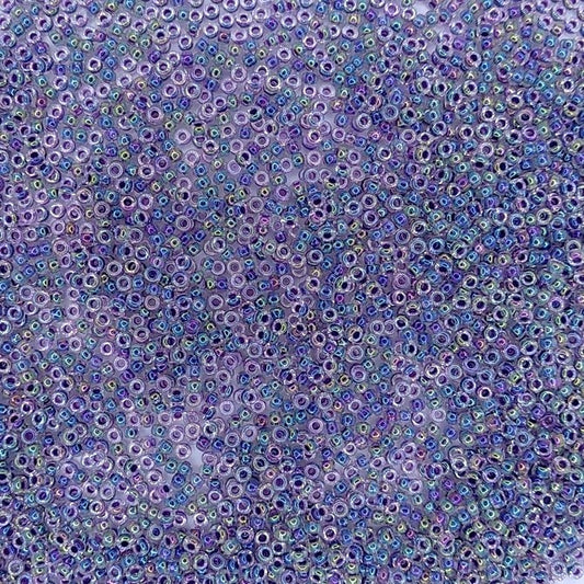0274 - 10g Size 11/0 Miyuki seed beads in Amethyst lined Crystal AB