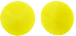 12mm Matubo Rivoli in Light Opaque Yellow