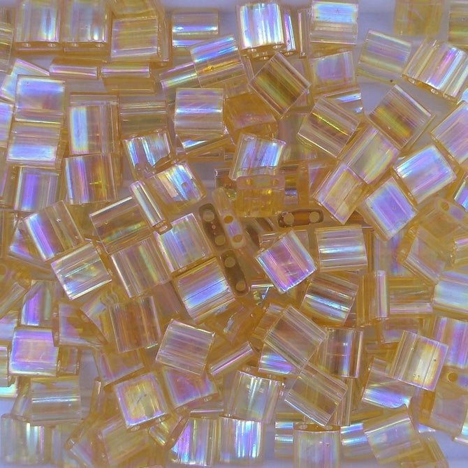 TL0251 - 5g Tila beads in Transparent Light Topaz AB