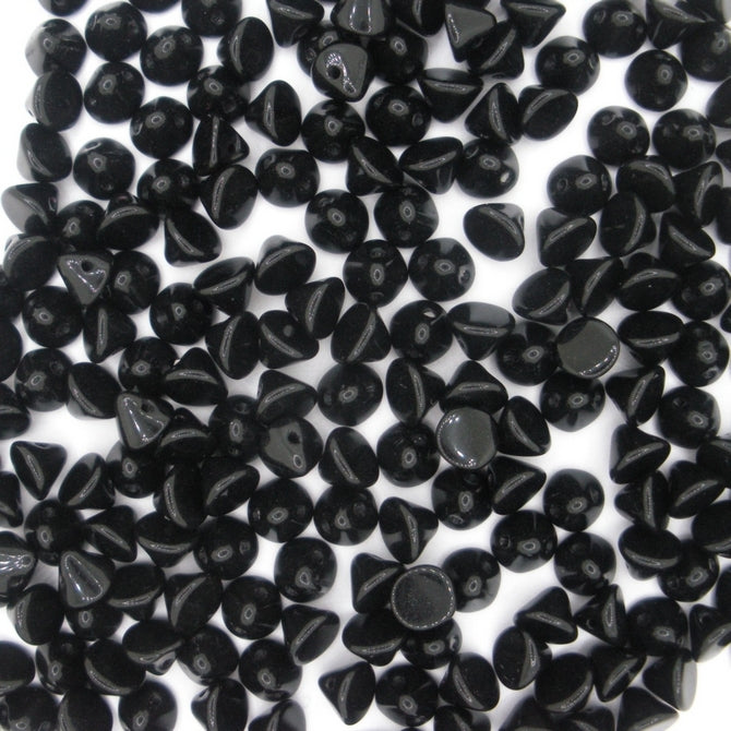 25 x Button beads in Black