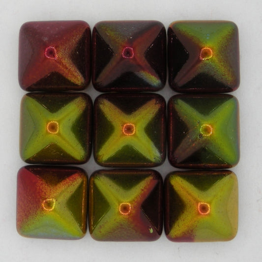 2 x 12mm pyramids in Magic Apple