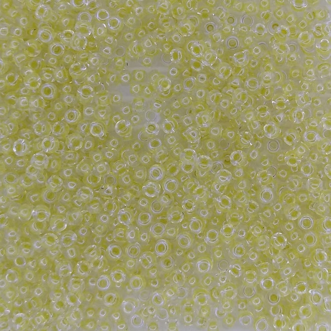 1552 - 10g Size 11/0 Miyuki seed beads in Transparent Light Yellow