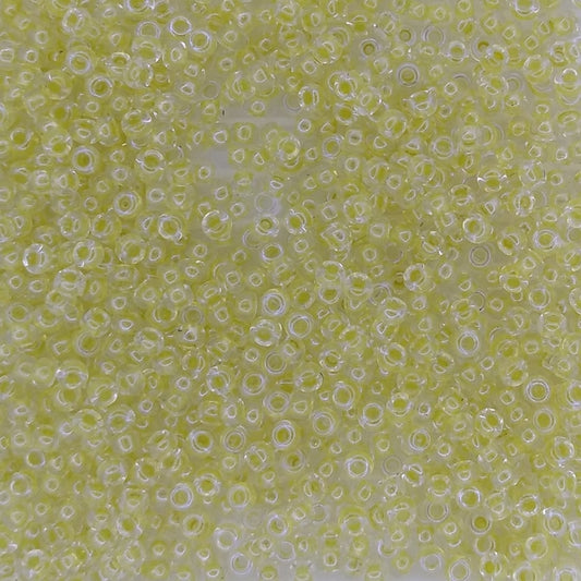 1552 - 10g Size 11/0 Miyuki seed beads in Transparent Light Yellow