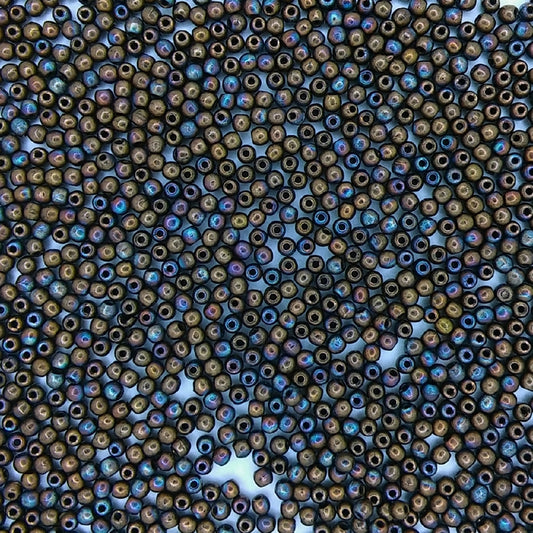 100 x 2mm round beads in Matt Bronze Vega