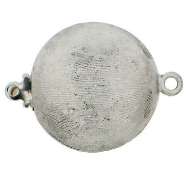 Claspgarten Silver flatten oval clasp with 1 row 14110 - 17mm