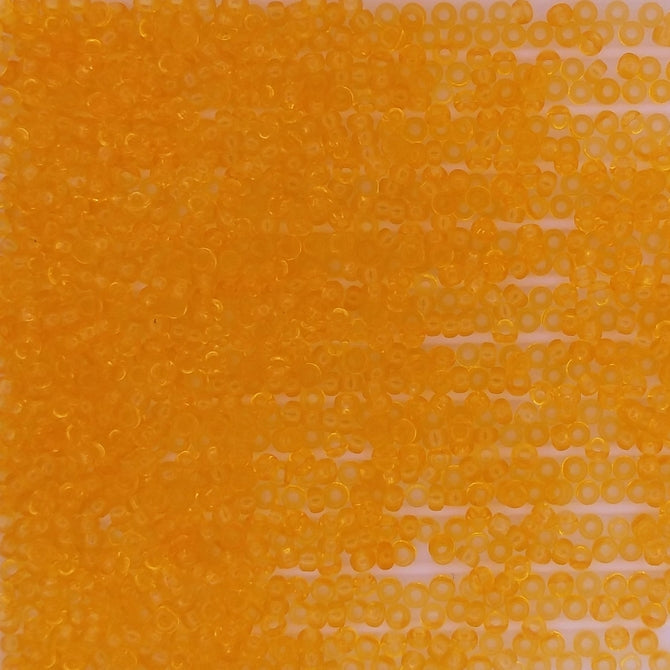 0137 - 5g Size 15/0 Miyuki seed beads in Transparent Light Orange