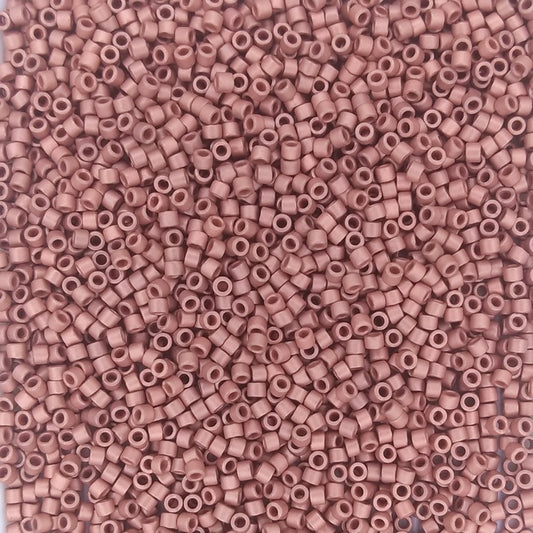 DB0340 - 1g Size 11/0 delicas in Matt Copper Plated
