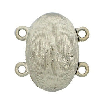 Claspgarten Silver magnetic clasp with 2 rows 14557 - 17x11.5mm