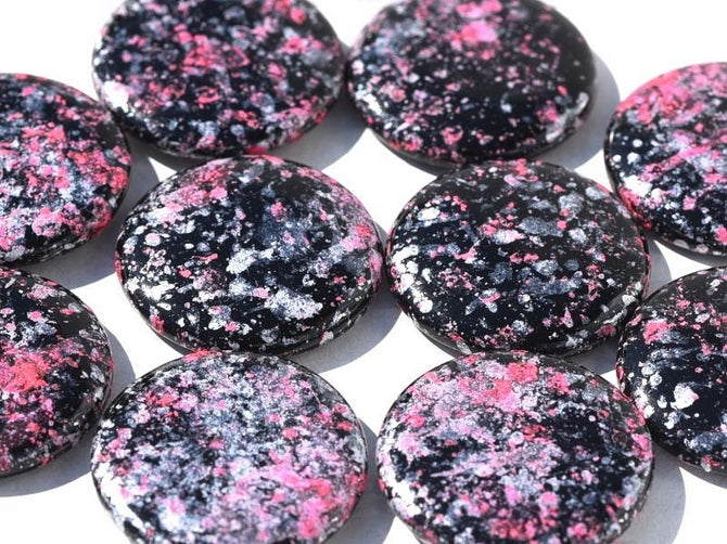 18mm Extra Low cabochon in Tweedy Pink