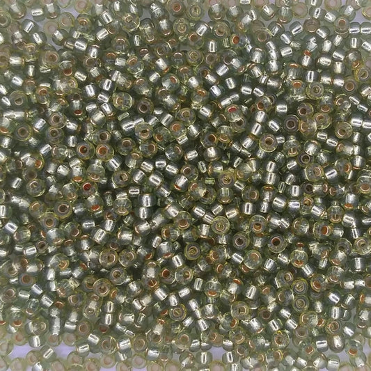 4273 - 10g Size 11/0 Miyuki seed beads in Duracoat Silver lined Willow