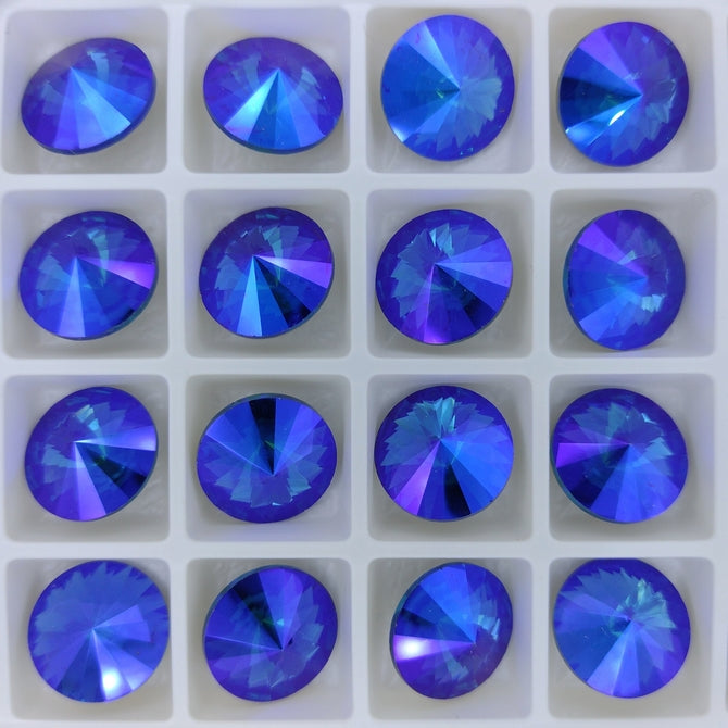 14mm rivoli in Sapphire Shimmer (Aurora)