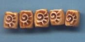 GRTB-002-IN rectangular bead in Brown from Golem Studio