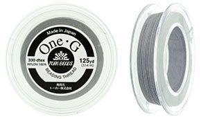 PT-250-14 - 250 yards of Toho One-G beading thread in Light Grey