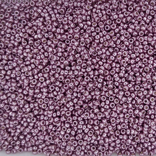 4218 - 5g Size 15/0 Miyuki seed beads in Duracoat Galvanised Dusty Orchid