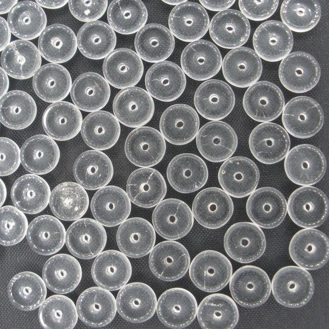 15 x spacer beads in Crystal (1980s) 6x3mm