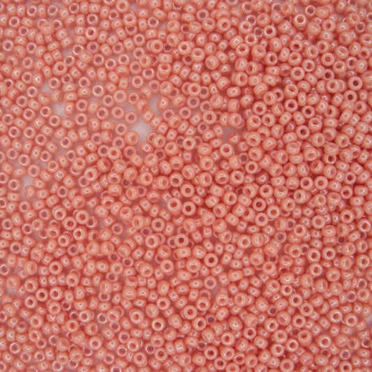 0429 - 10g Size 11/0 Miyuki seed beads in Opaque Salmon