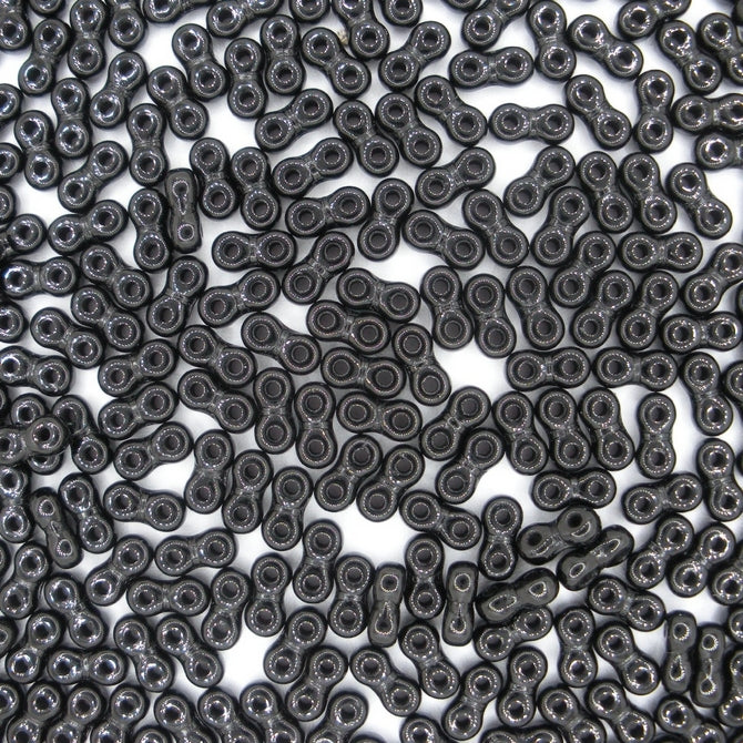 5g x 6mm Infinity beads in Black