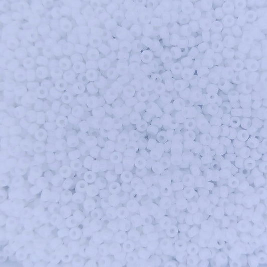 0402 - 10g Size 11/0 Miyuki seed beads in Opaque White