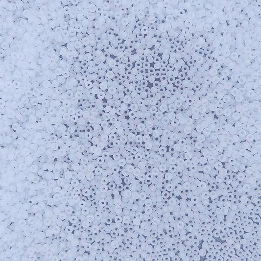 0131FR - 10g Size 11/0 Miyuki seed beads in Matt Crystal AB