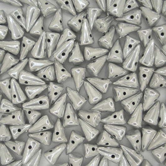 10 x small spikes in Silver (5x8mm)