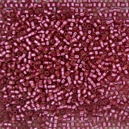 DB2161 - 1g Size 11/0 delicas in Duracoat Silver lined Petunia