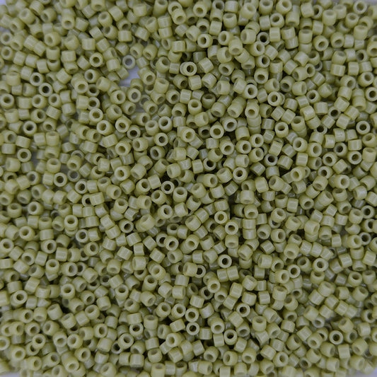 DB2124 - 1g Size 11/0 delicas in Duracoat Opaque Cactus