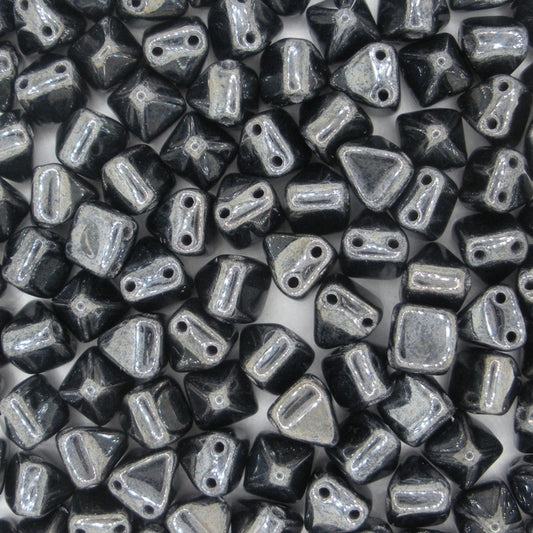 10 x 6mm pyramids in Gunmetal