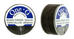 PT-50-7 - 50 yards of Toho One-G beading thread in Brown