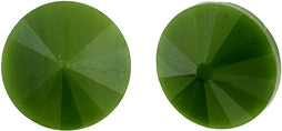 12mm Matubo Rivoli in Green Pearl