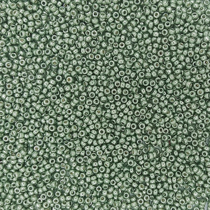 4215 - 10g Size 11/0 Miyuki seed beads in Duracoat Galvanised Sea Green