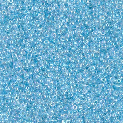 0269 - 10g Size 11/0 Miyuki seed beads in Glacier Blue lined Crystal AB