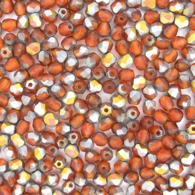 50 x 4mm faceted beads in Matt Hyacinth Marea