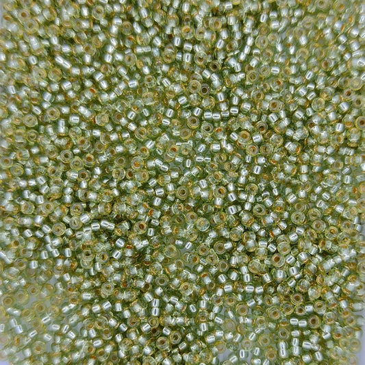 4273 - 5g Size 15/0 Miyuki seed beads in Duracoat Silver lined Willow