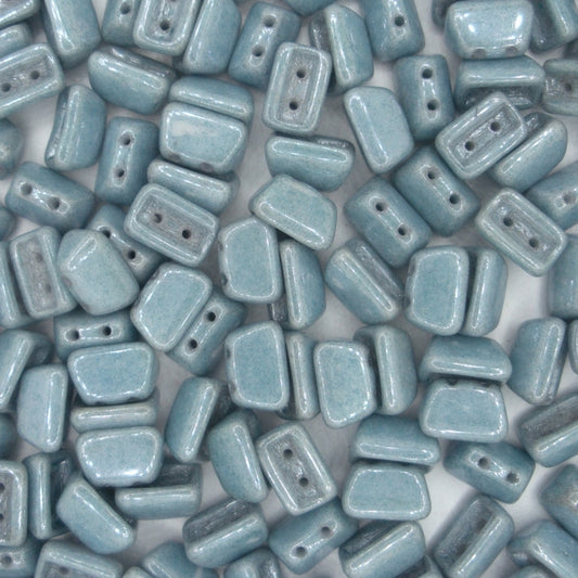 25 x Roofy beads in Blue Lustre