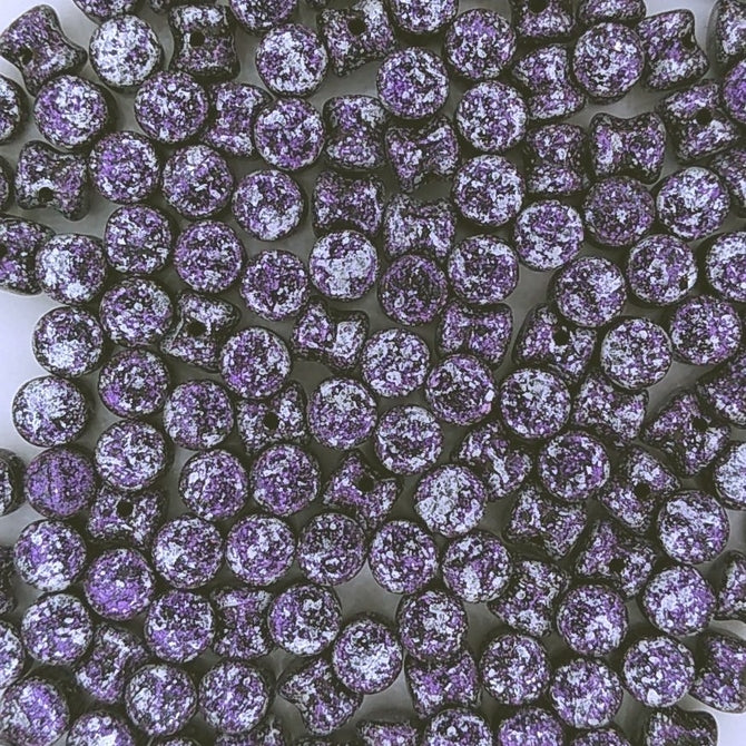 50 x pellet beads in Tweedy Violet